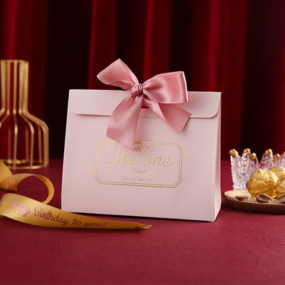 Multifunctional Christmas Foldable Gift Boxes With Ribbon Closure