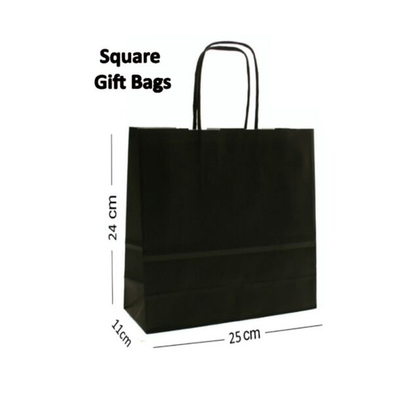 250gsm 300gsm Black Printed Paper Shopping Bag Recyclable Custom Logo