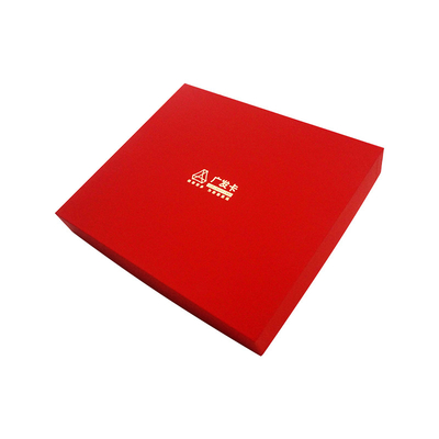 Red  Art Paper Paperboard Gift Boxes With Lid And Based Box Shape For Gift Packaging